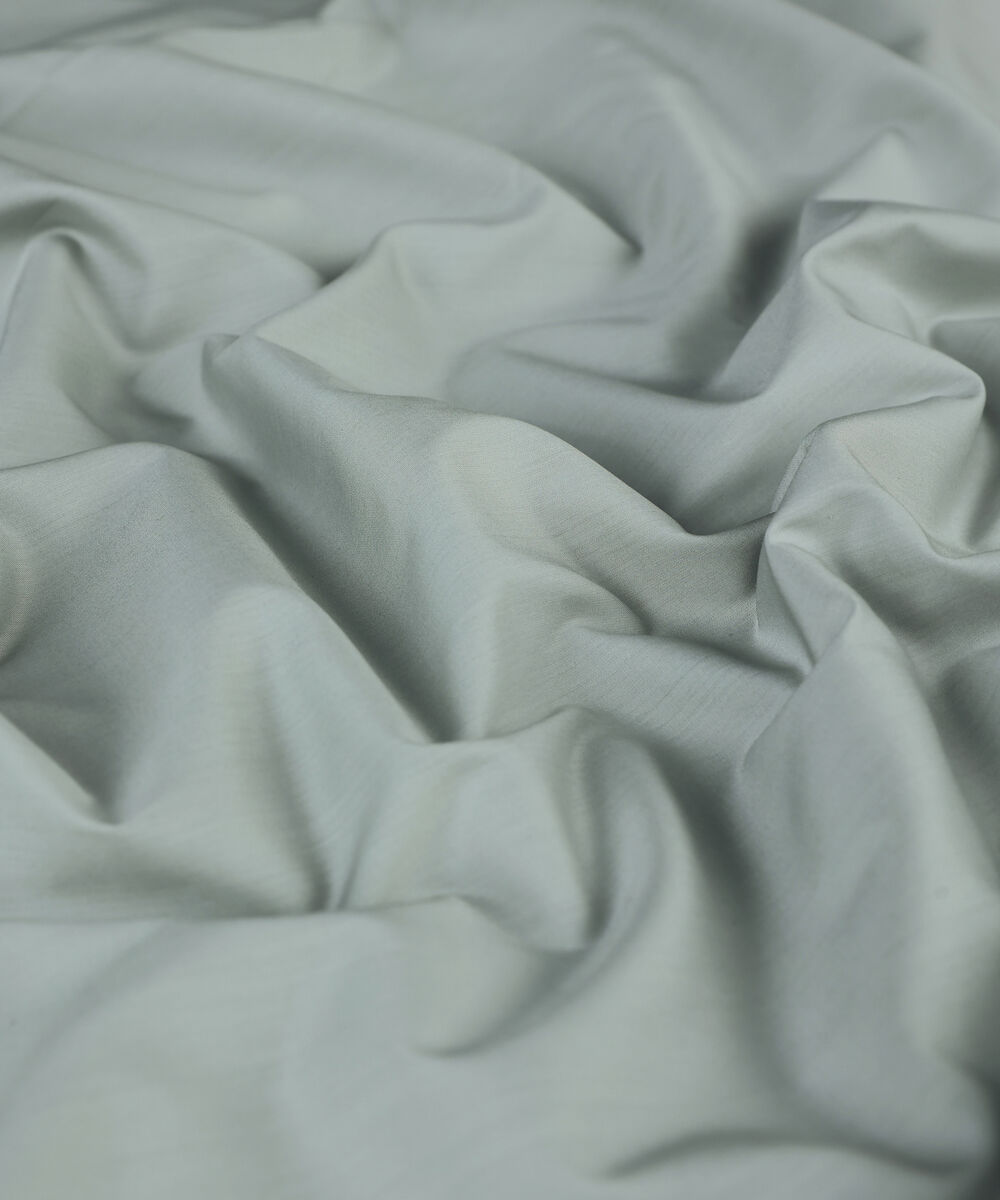 Men Unstitched Cotton Green Full Suit Fabric