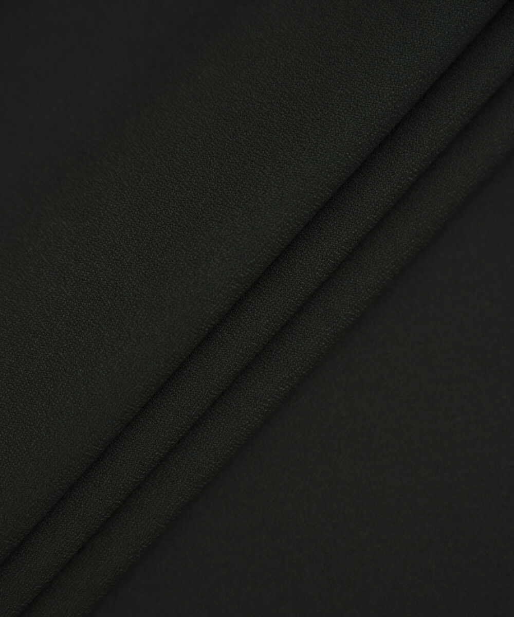 Men Unstitched Wash & Wear Olive Full Suit Fabric