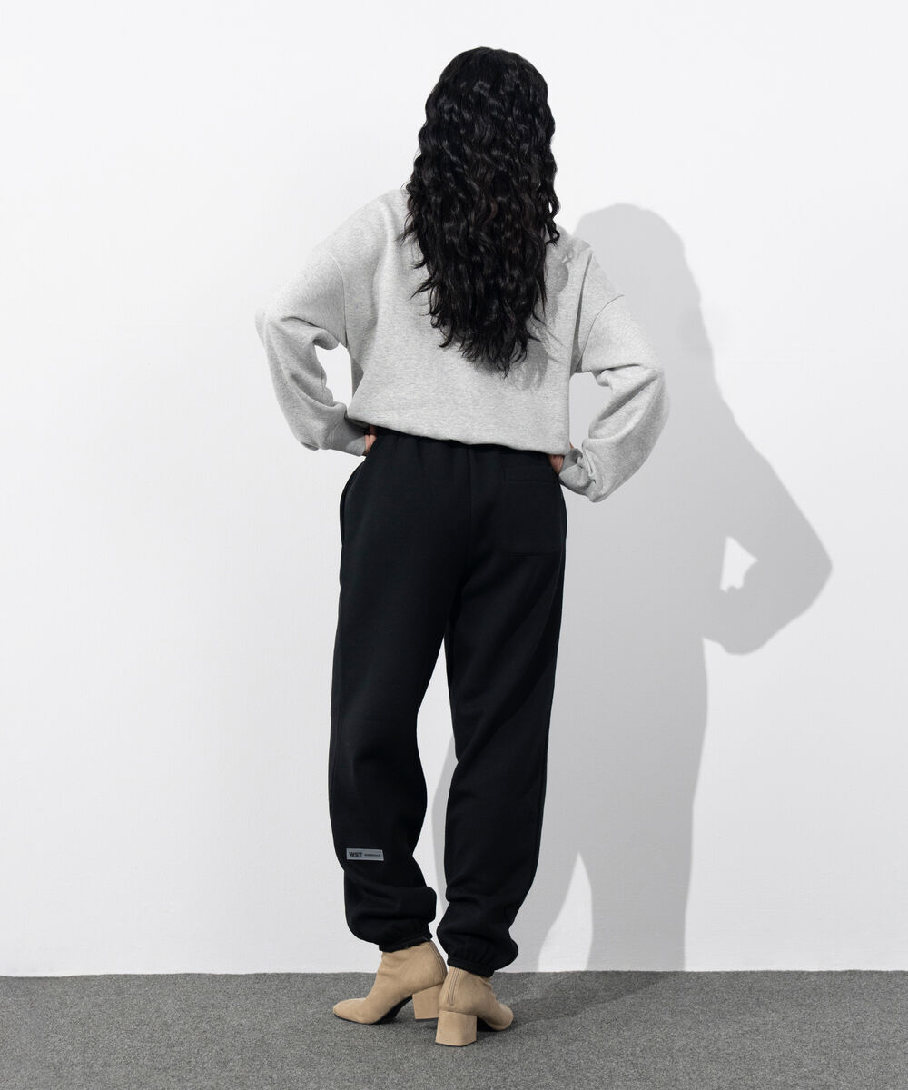 Women's Western Wear Black Fleece Jogging Trousers