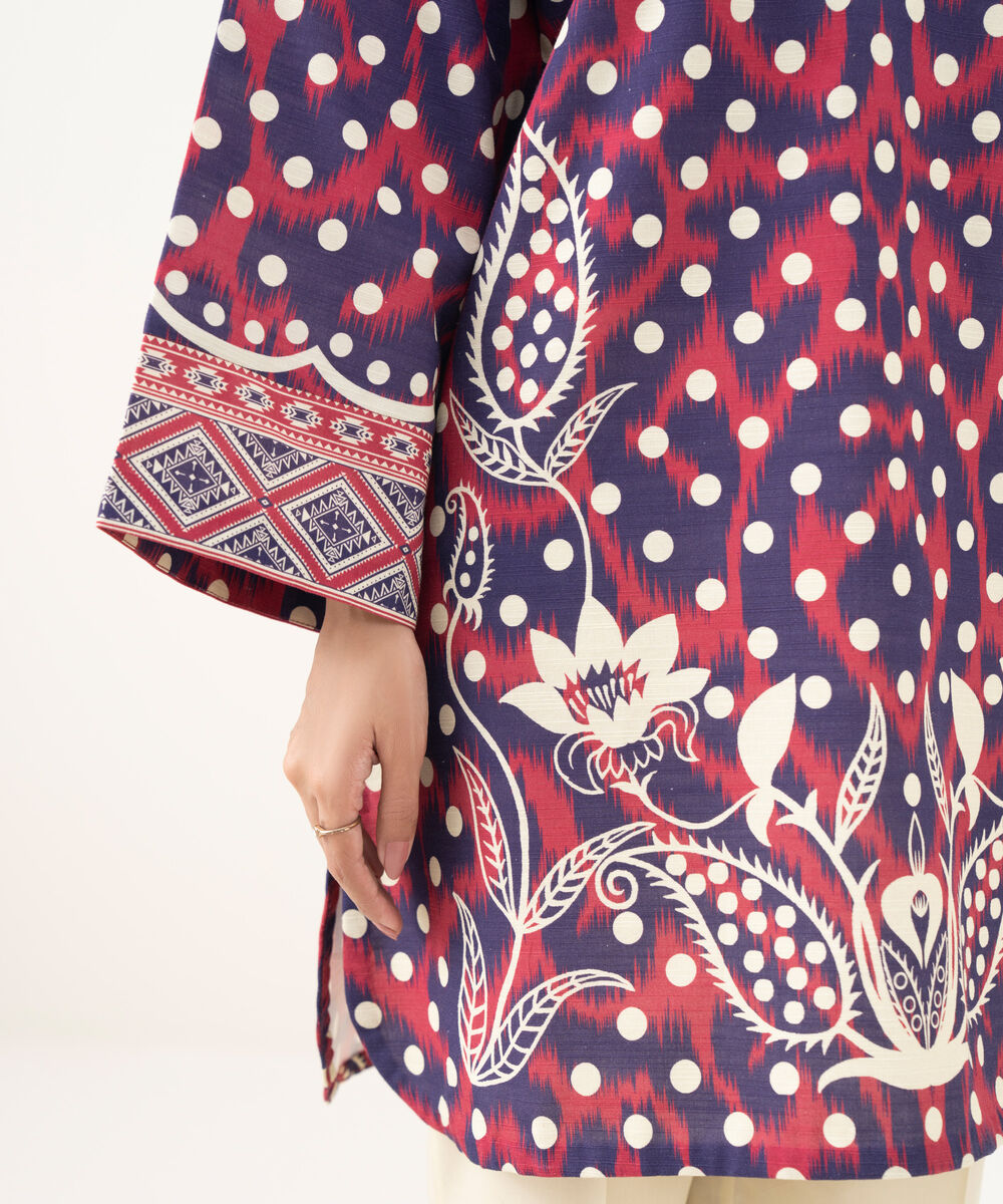 Women's Khaddar Printed Multi Unstitched Shirt