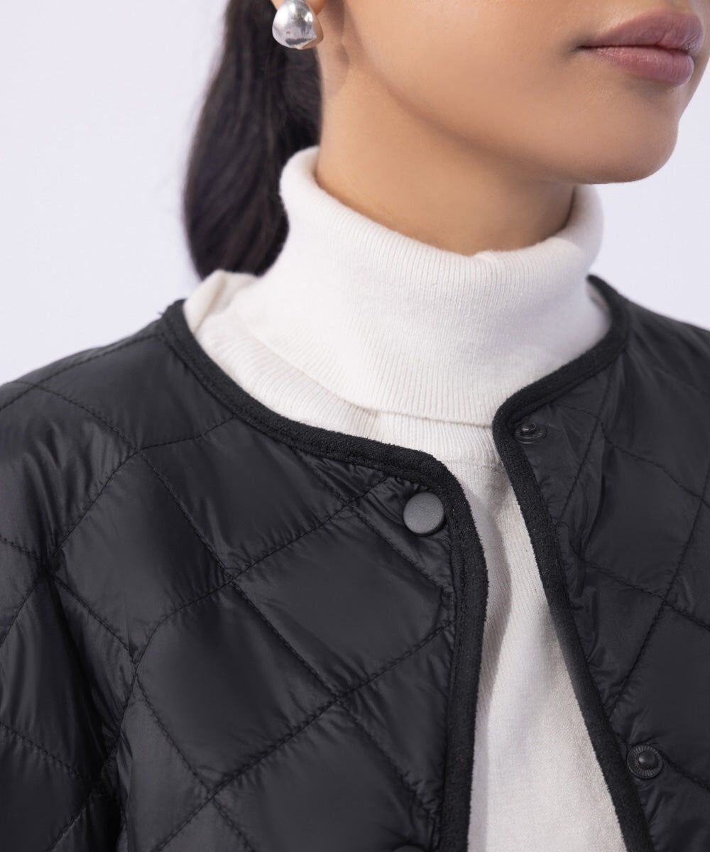 Woman - Black Light Quilted Jacket