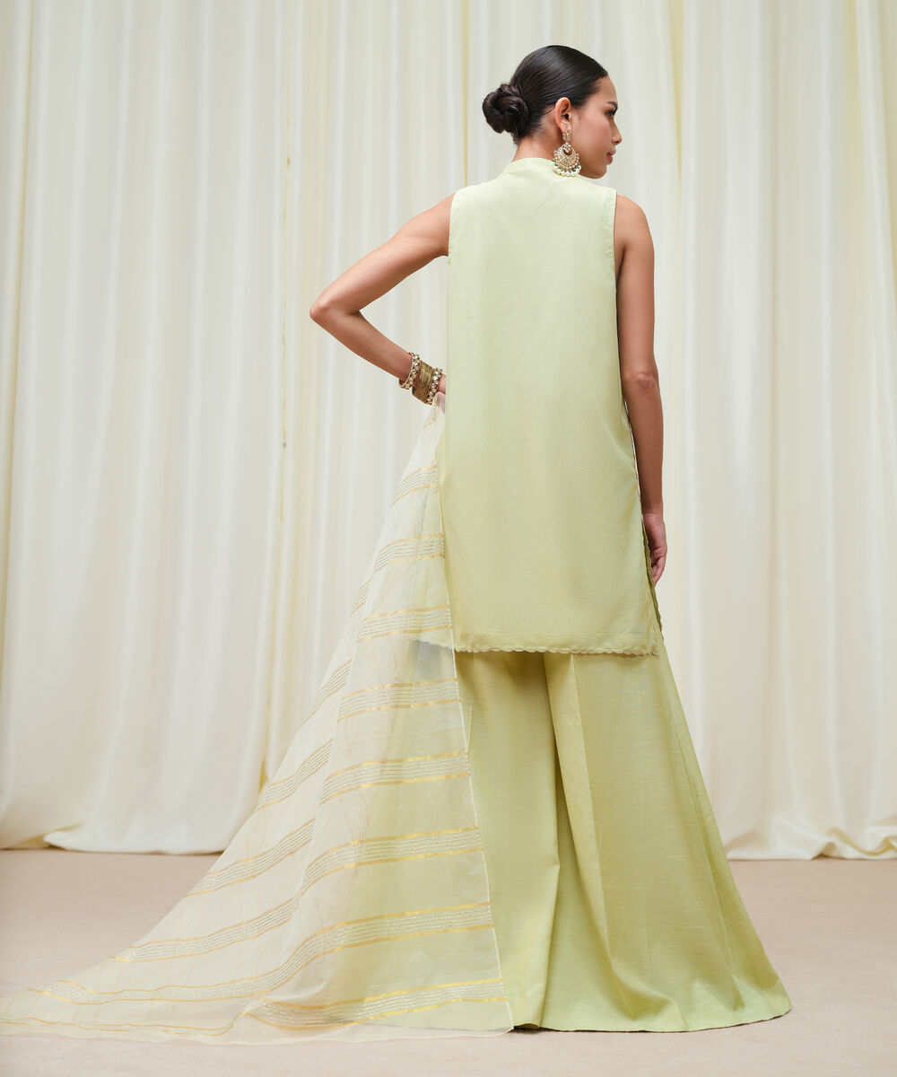 Women's Unstitched Blended Net Dyed Three Piece Suit