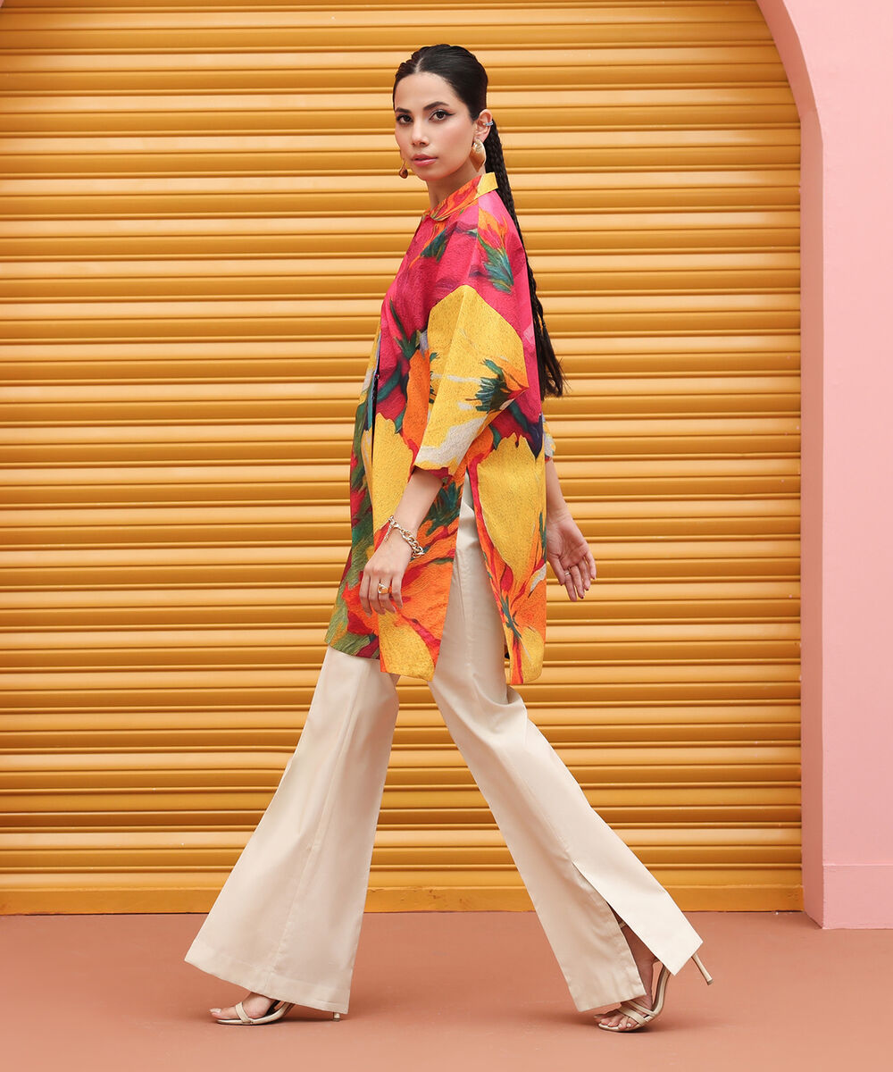 Women's Unstitched Lawn Printed Multi Shirt