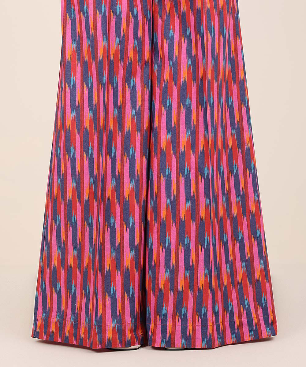 Women's RTW Cambric Multi Printed Flared Pants