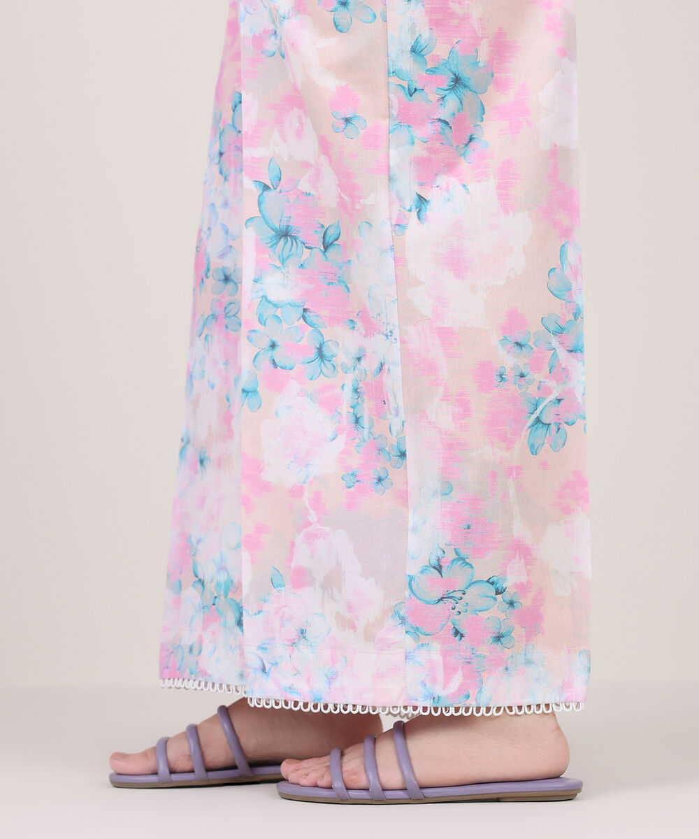 Women's RTW Cambric Pink Printed Culottes