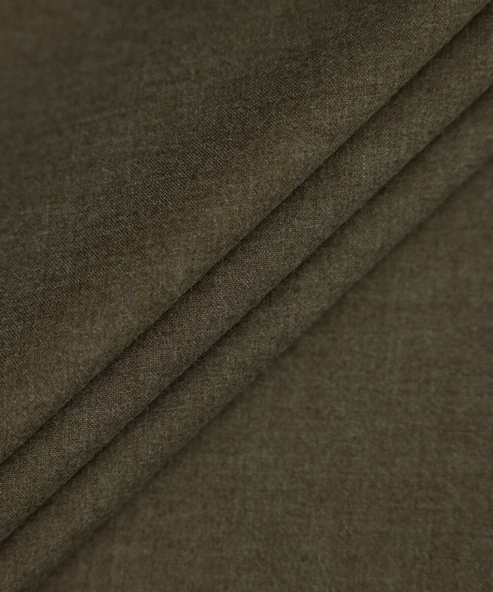 Men's Unstitched brown luxury wool blend Suit