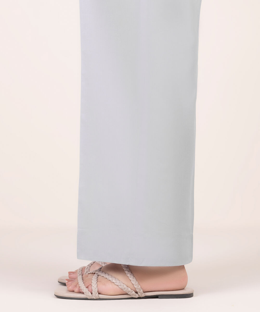 Women's RTW Cotton Viscose Solid Purple Culottes