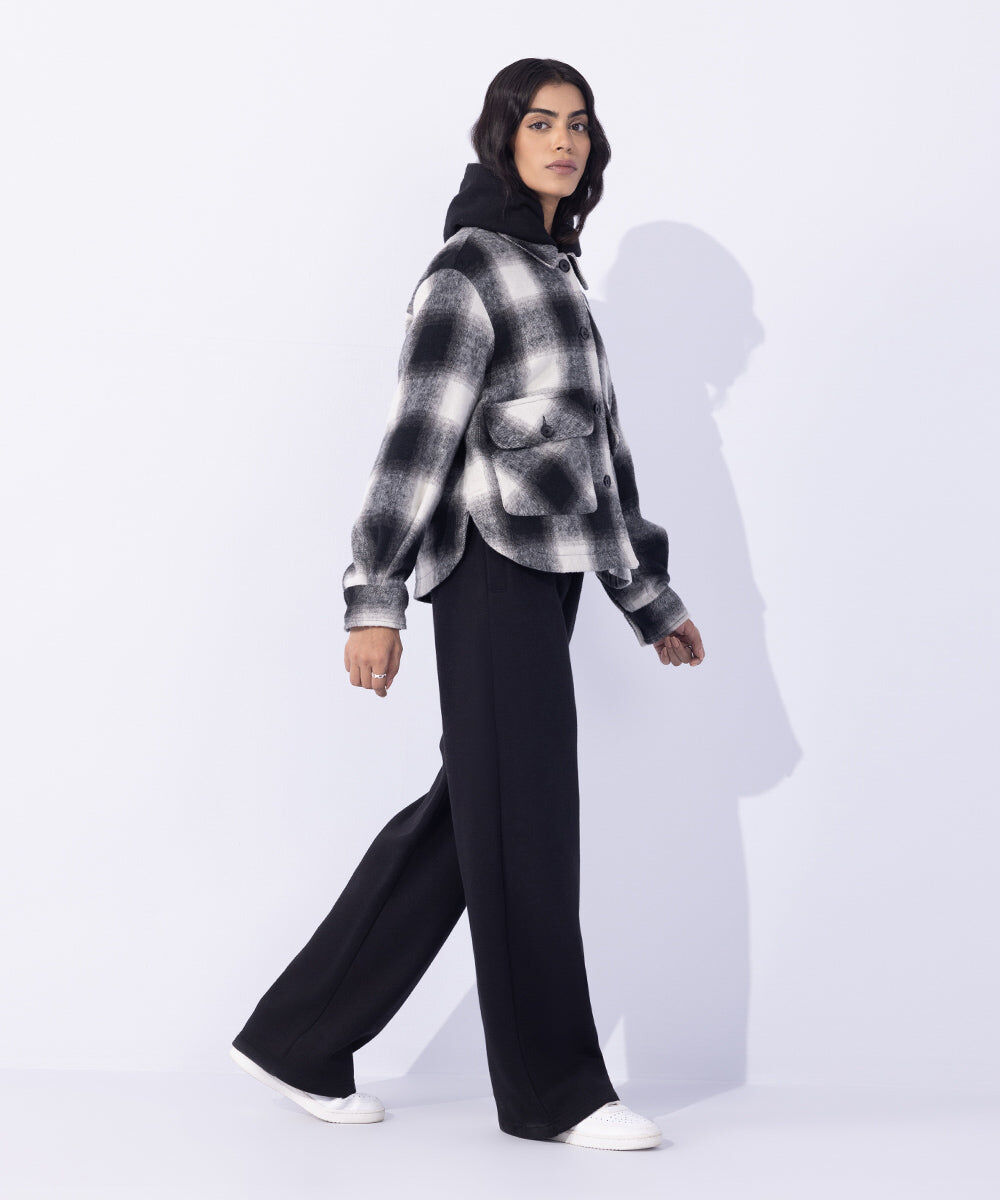 Woman - Multi Fuzzy Checkered Overshirt