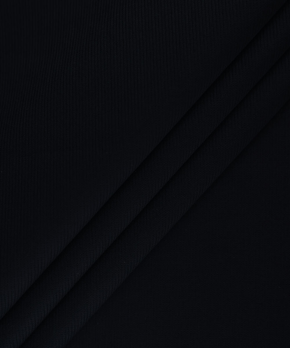 Men Unstitched Cotton Black Full Suit Fabric