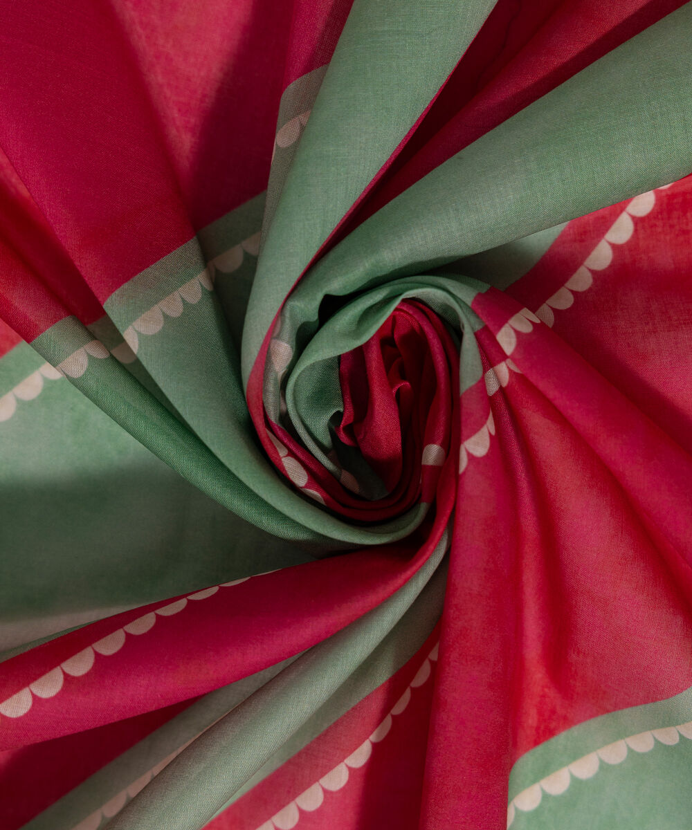 Lawn Printed Green Dupatta