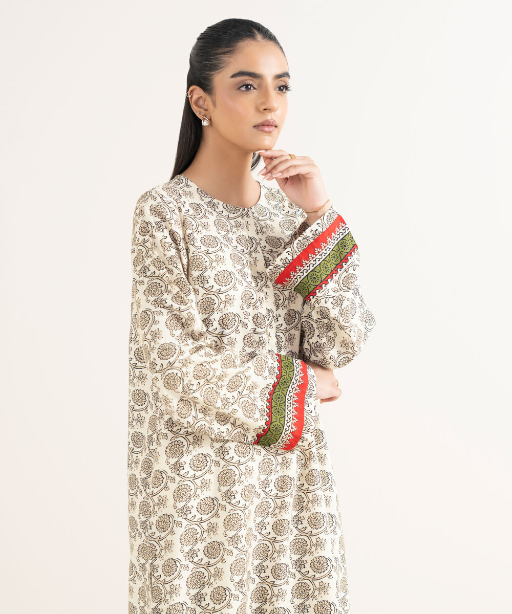 Women's RTW Cotton Printed Straight Multi Shirt