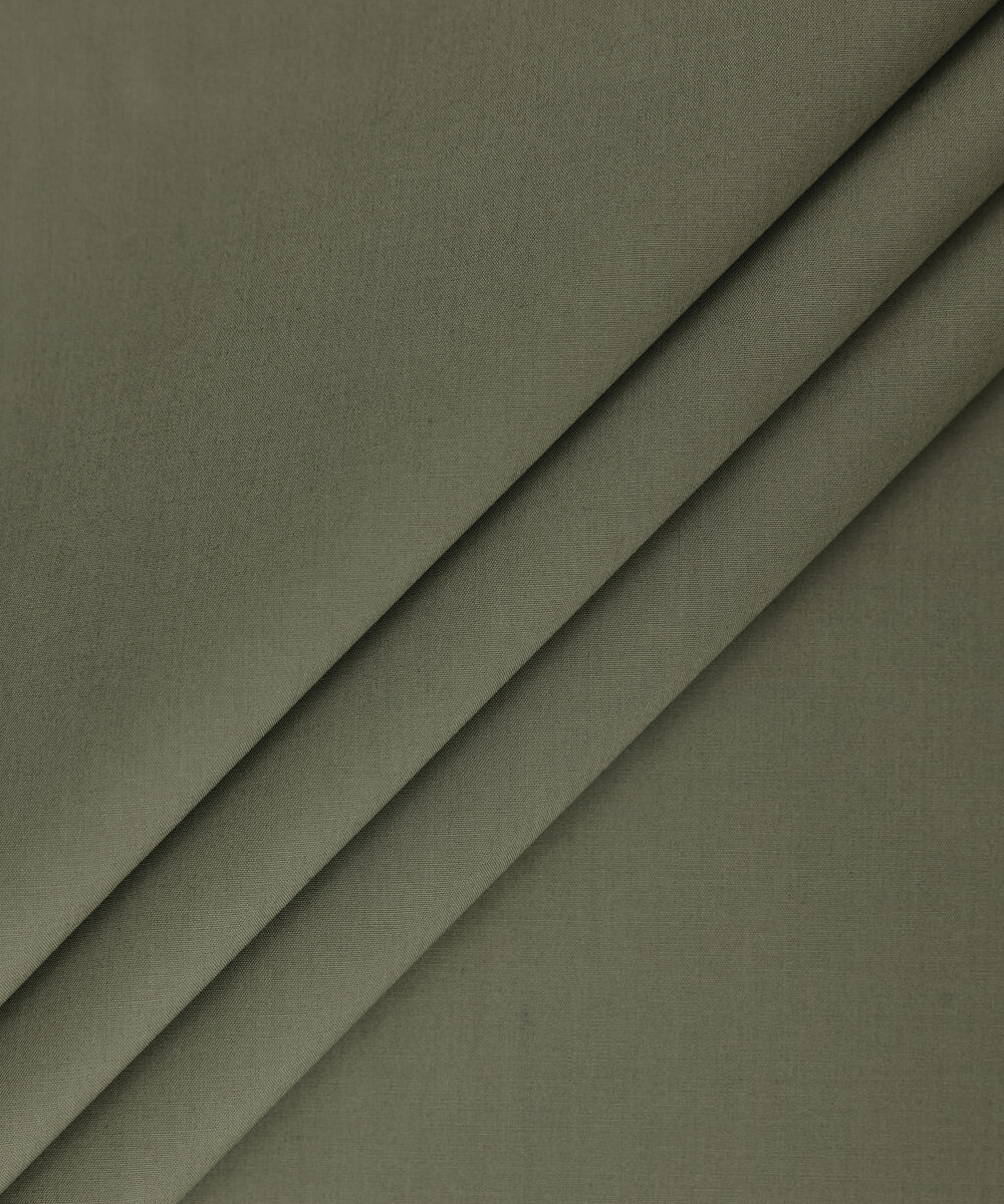 Men Unstitched Cotton Brown Full Suit Fabric