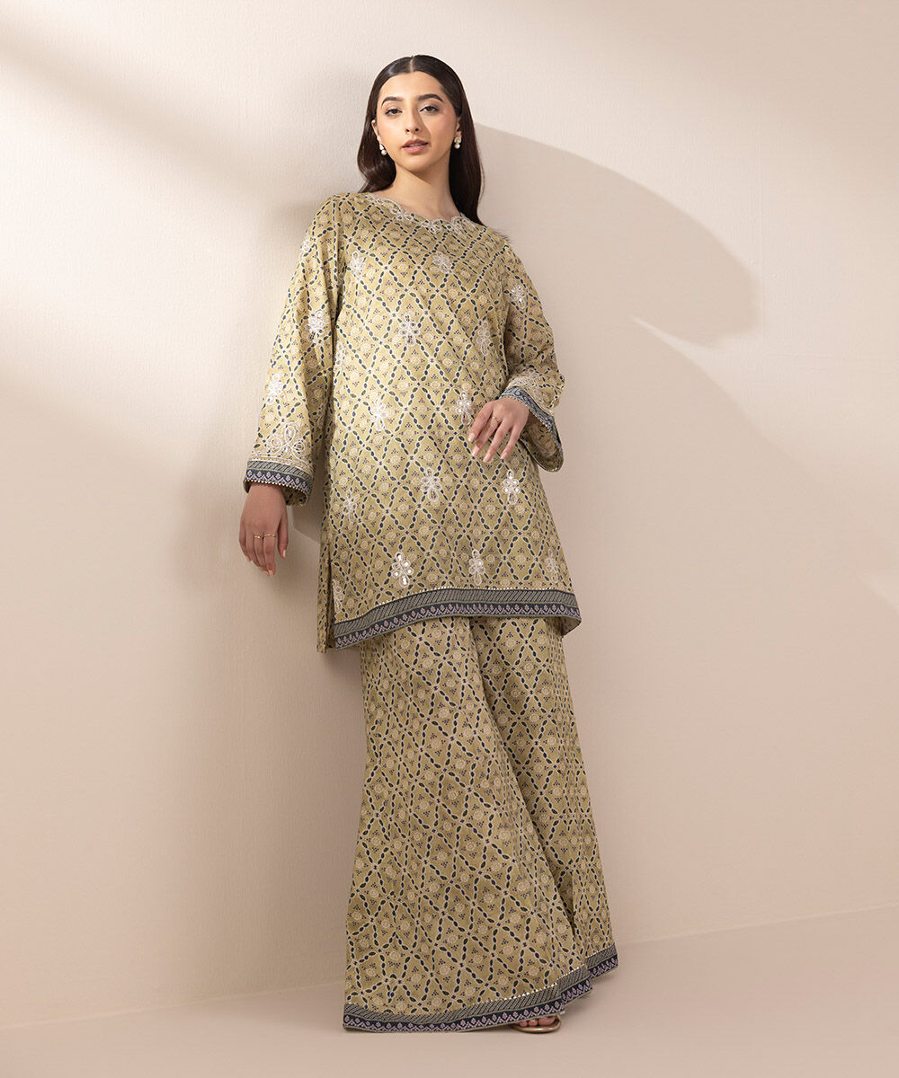 Woman - Multi Embroidered Zari Lawn Shirt