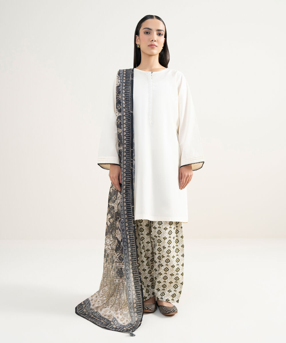 Manaar Printed Black Dupatta