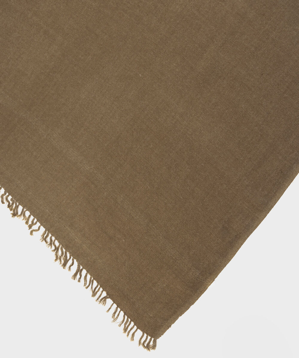 Men Wool Blended Brown Shawl