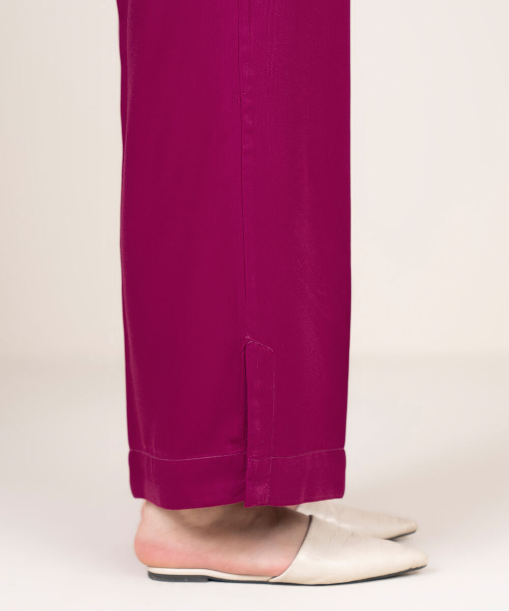 Women's RTW Bedford Solid Pink Culottes