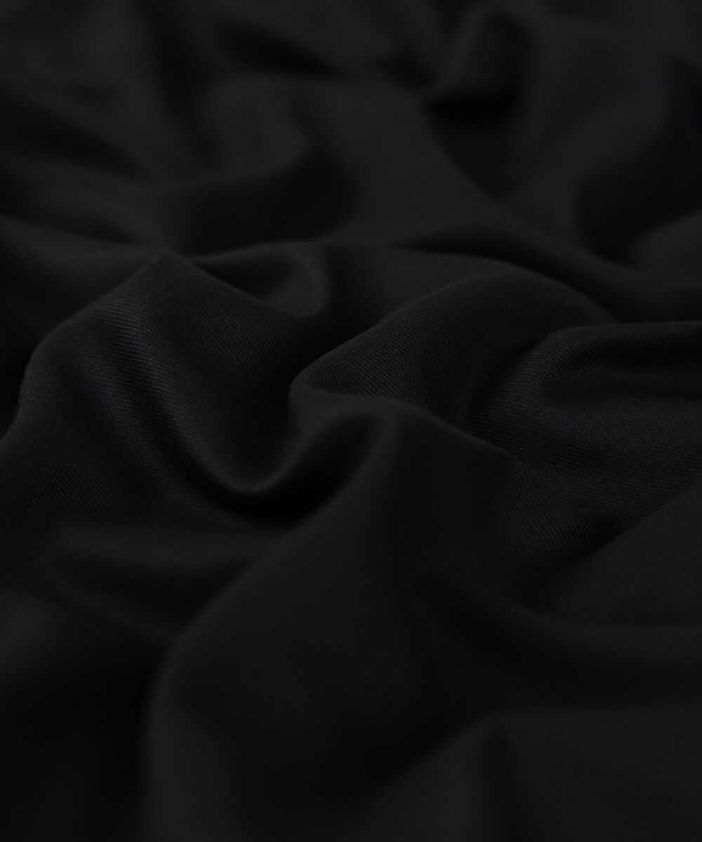 Men Unstitched Wash & Wear Black Full Suit Fabric