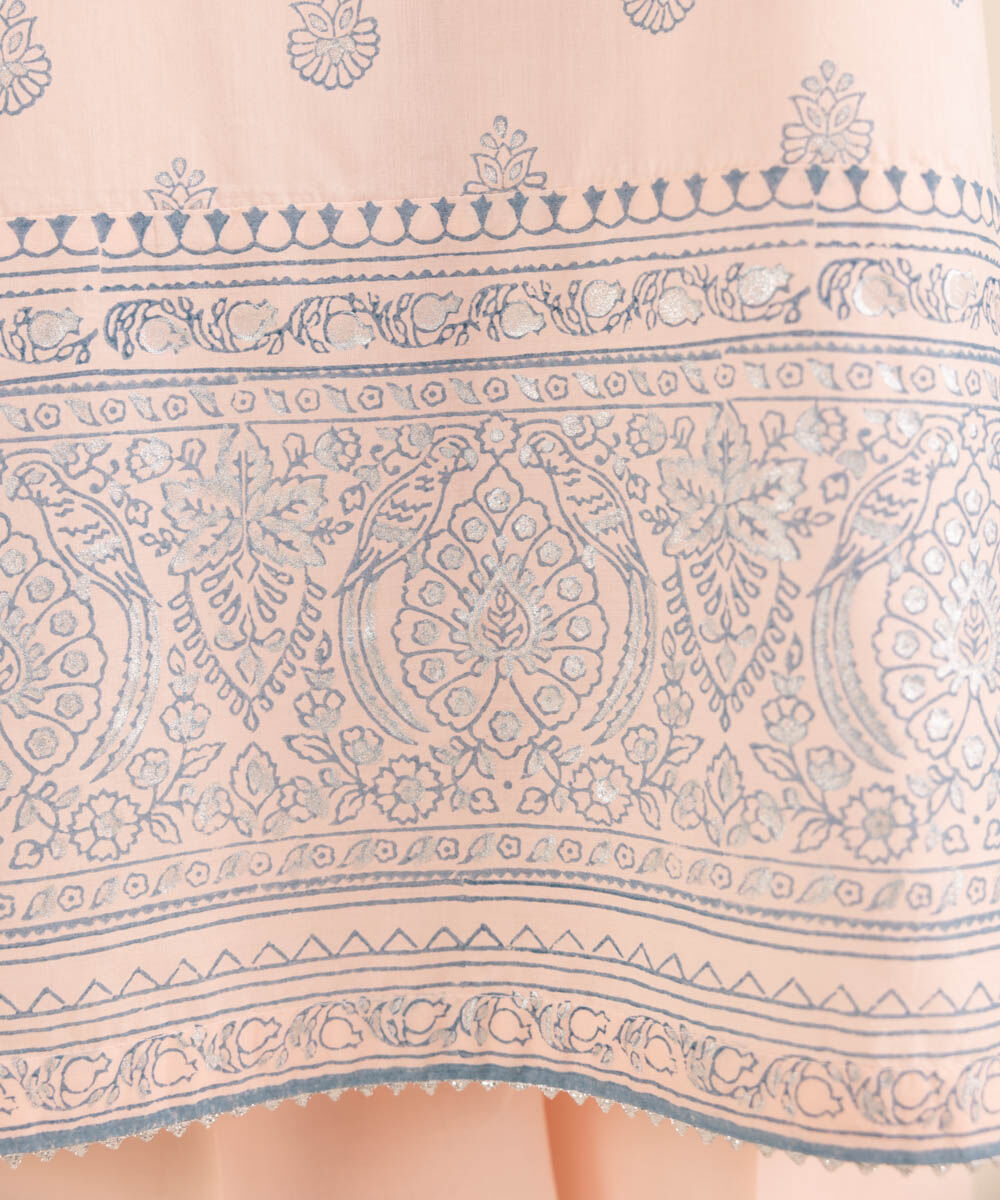 Women's RTW Lawn Pink Printed A-Line Shirt