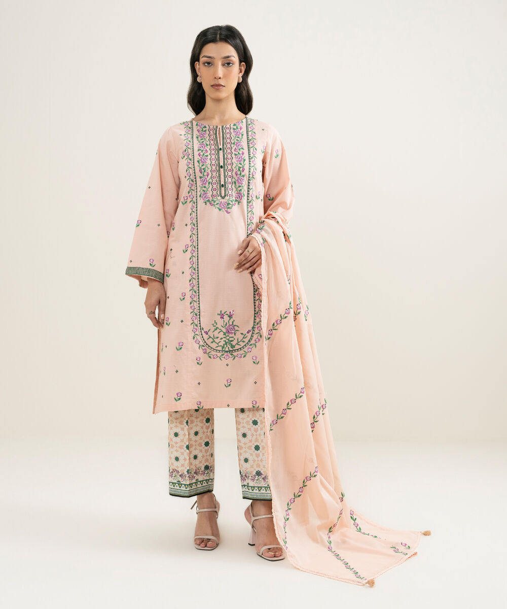 Lawn Embroidered Dupatta