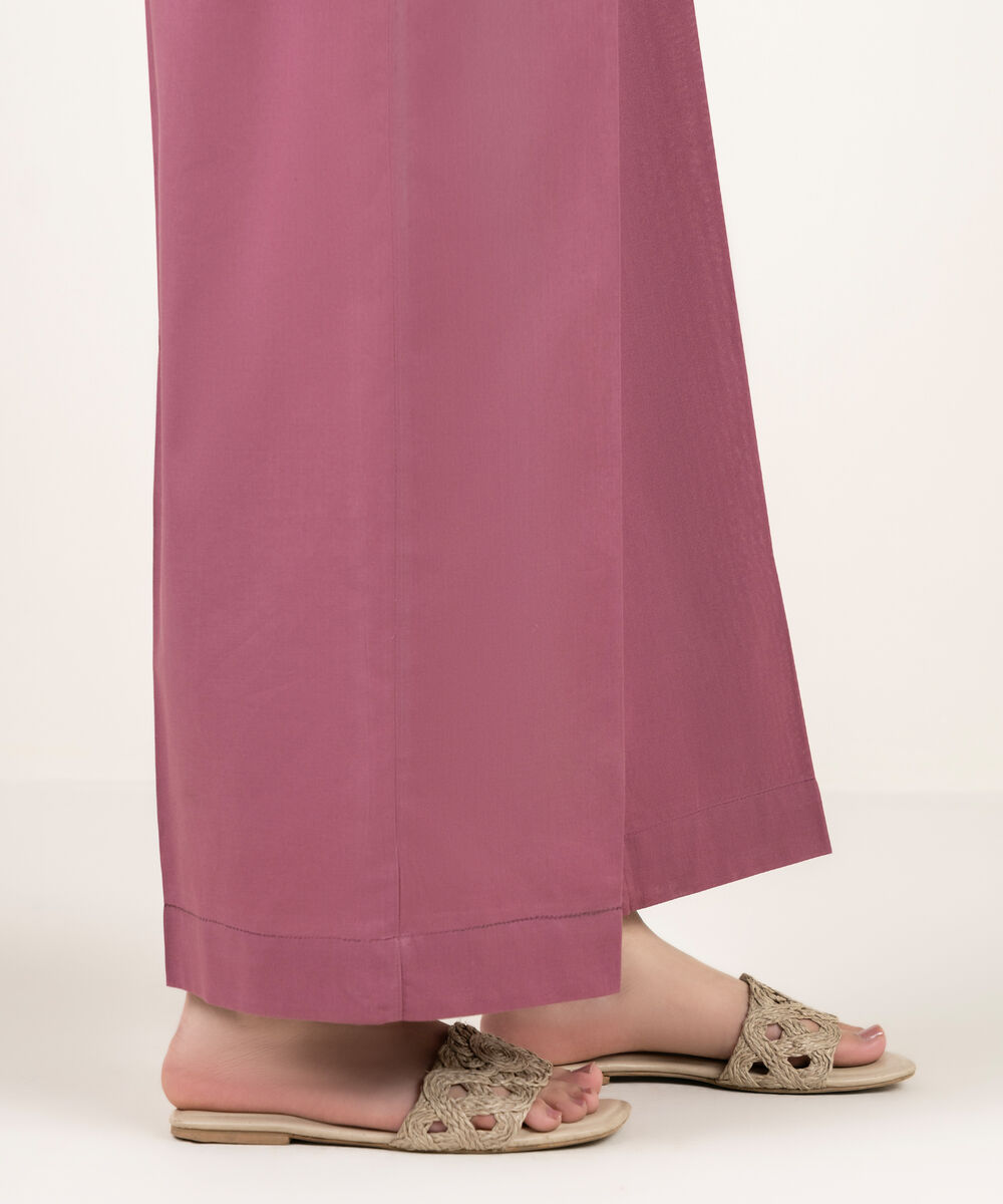 Women's RTW Cambric Solid Mauve Culottes