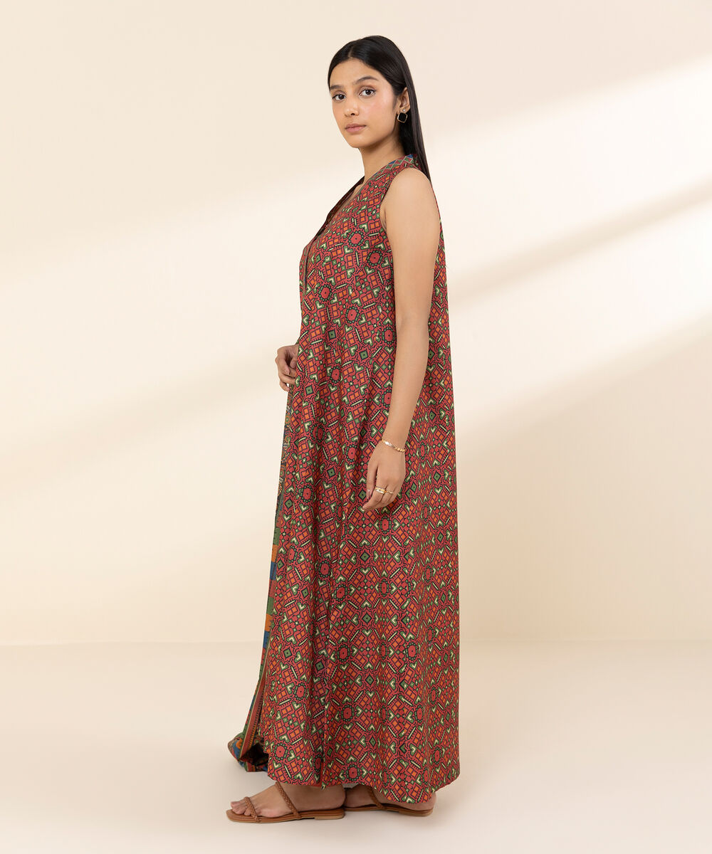 Women's Unstitched Lawn Printed Multi 3 Piece Suit