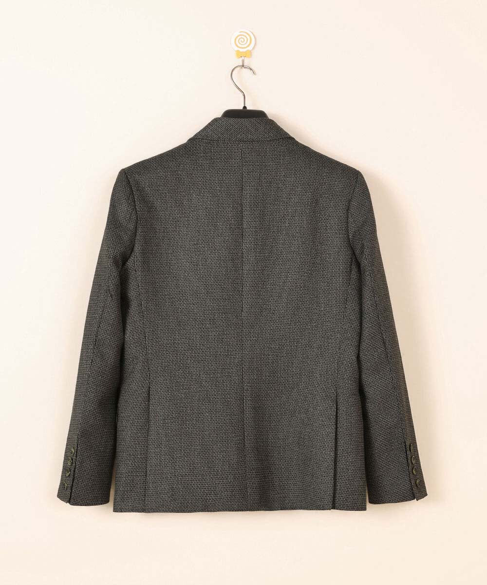 Men's Stitched Grey Tropical Fabric Coat