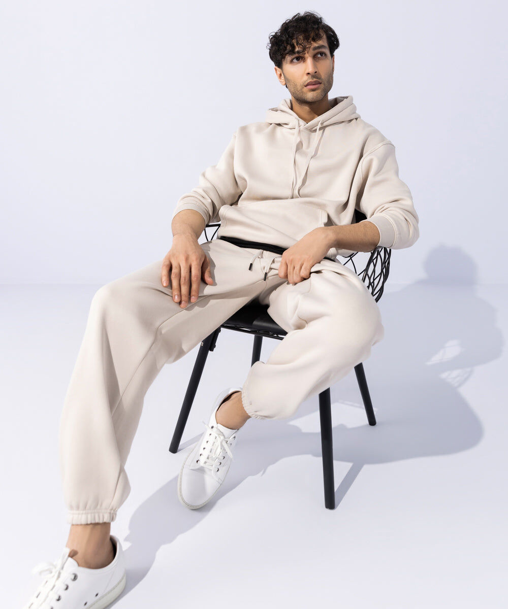 Woman - Off White Unisex Jogging Trousers