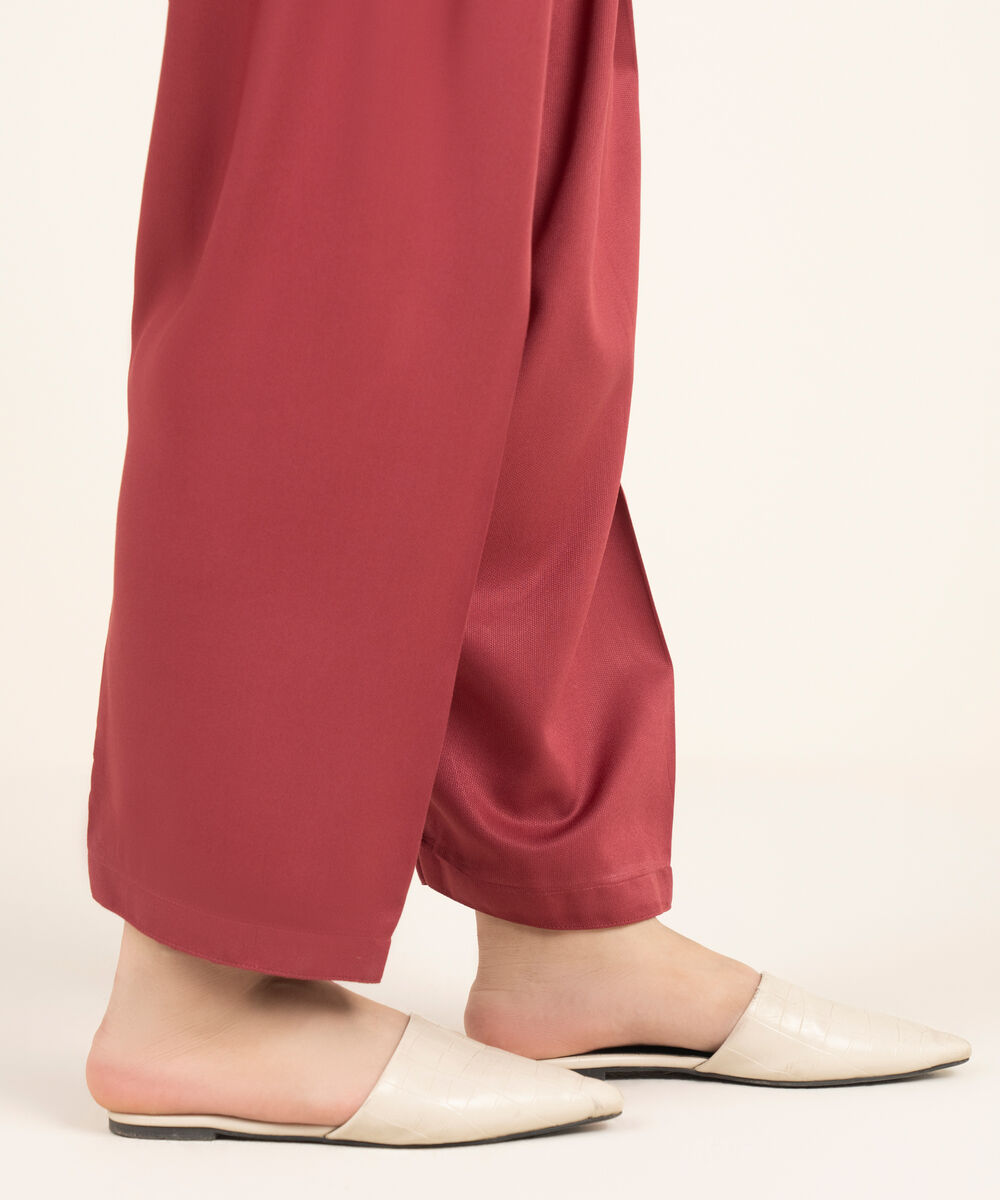 Women's RTW Bedford Solid Pink Shalwar