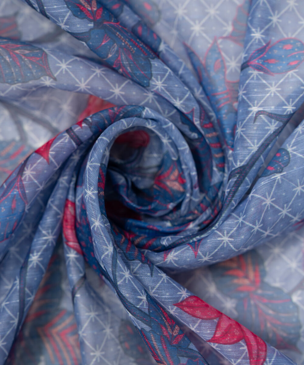 Manaar Printed Blue Dupatta