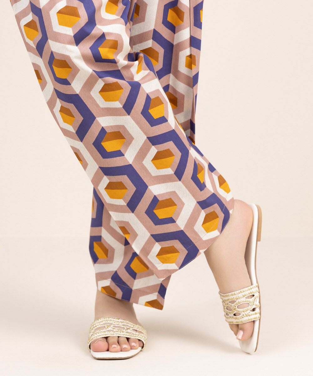 Women's RTW Cambric Multi Printed Shalwar