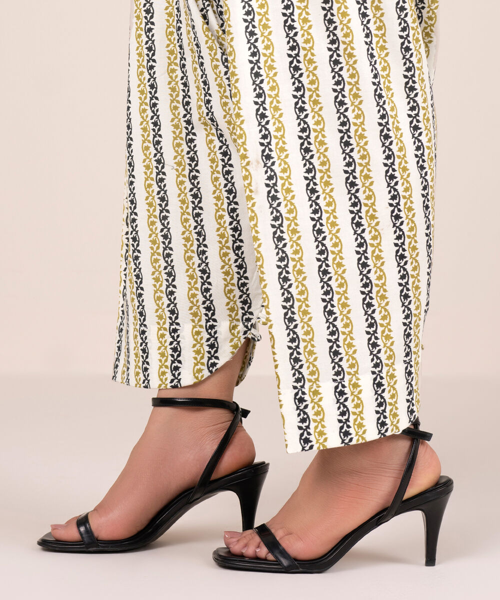 Women's RTW Cambric Printed Multi Shalwar