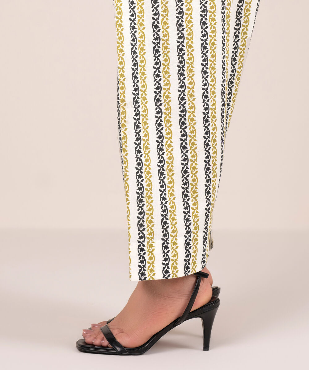 Women's RTW Cambric Printed Multi Shalwar