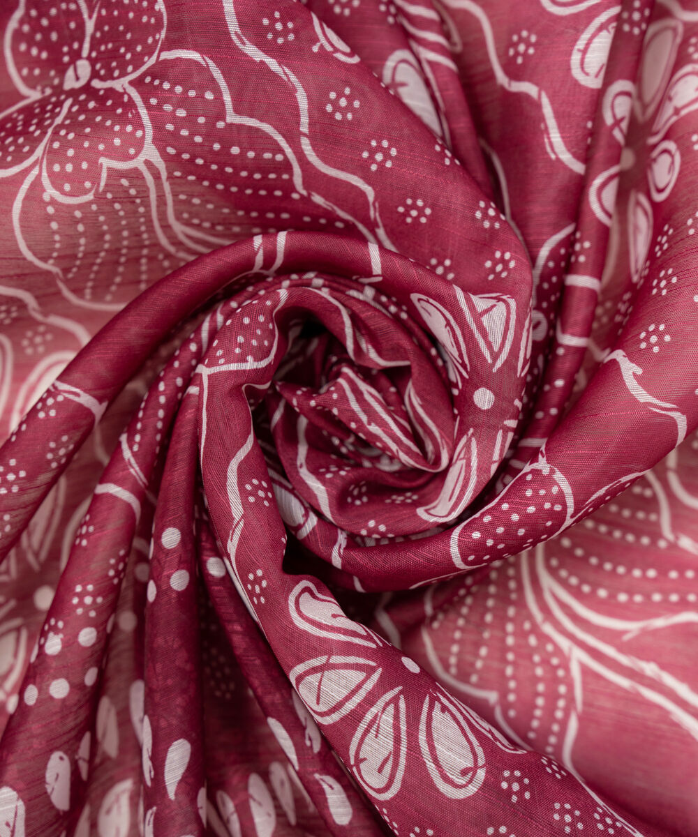 Manaar Printed Pink Dupatta