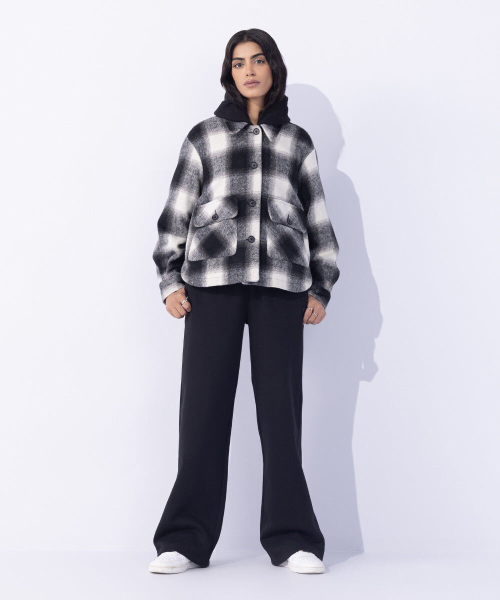 Woman - Multi Fuzzy Checkered Overshirt