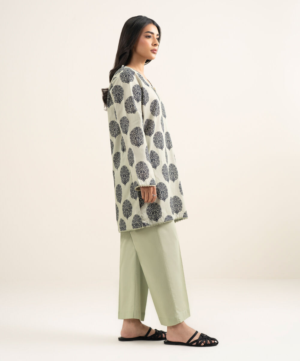 Women's RTW Lawn Printed Multi Straight Shirt