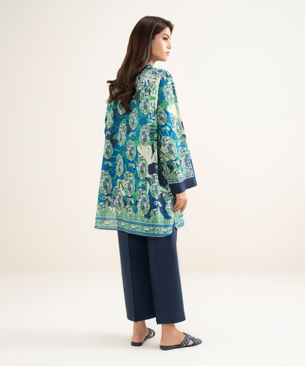 Women's RTW Lawn Printed Multi Straight Shirt