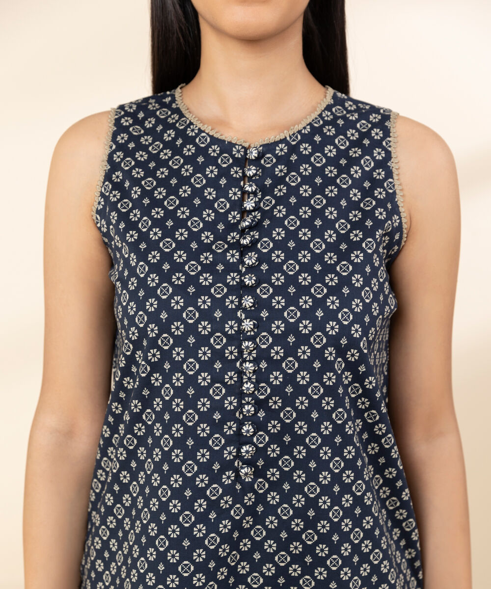 Women's Unstitched Lawn Printed Black 3 Piece Suit