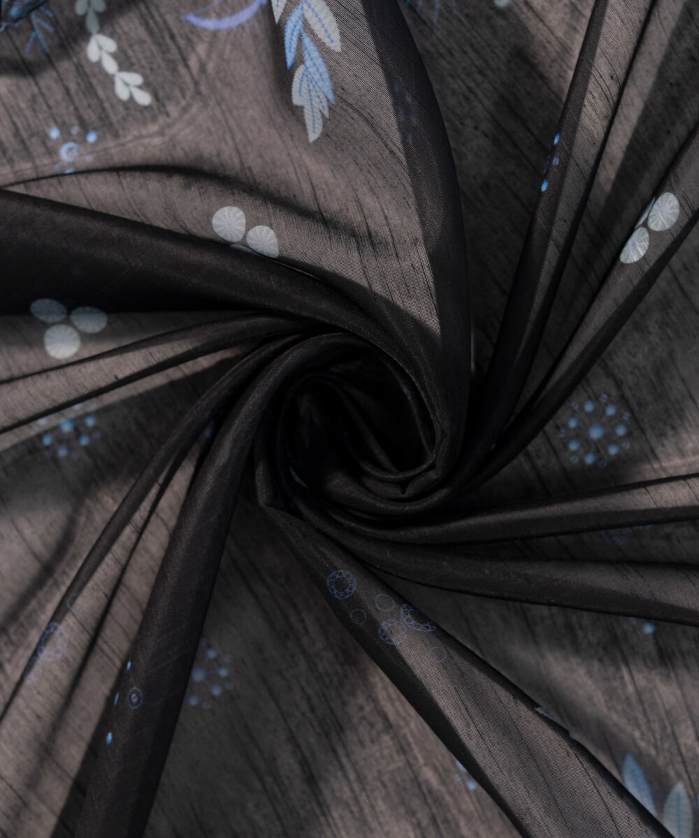 Manaar Printed Black Dupatta