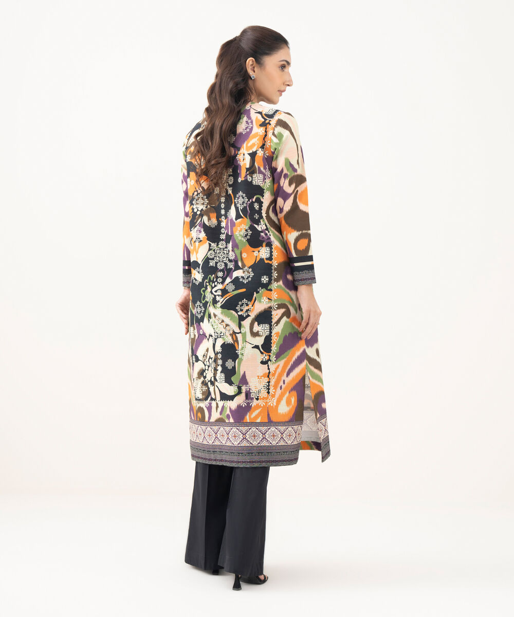 Women's Khaddar Printed Multi Unstitched Shirt