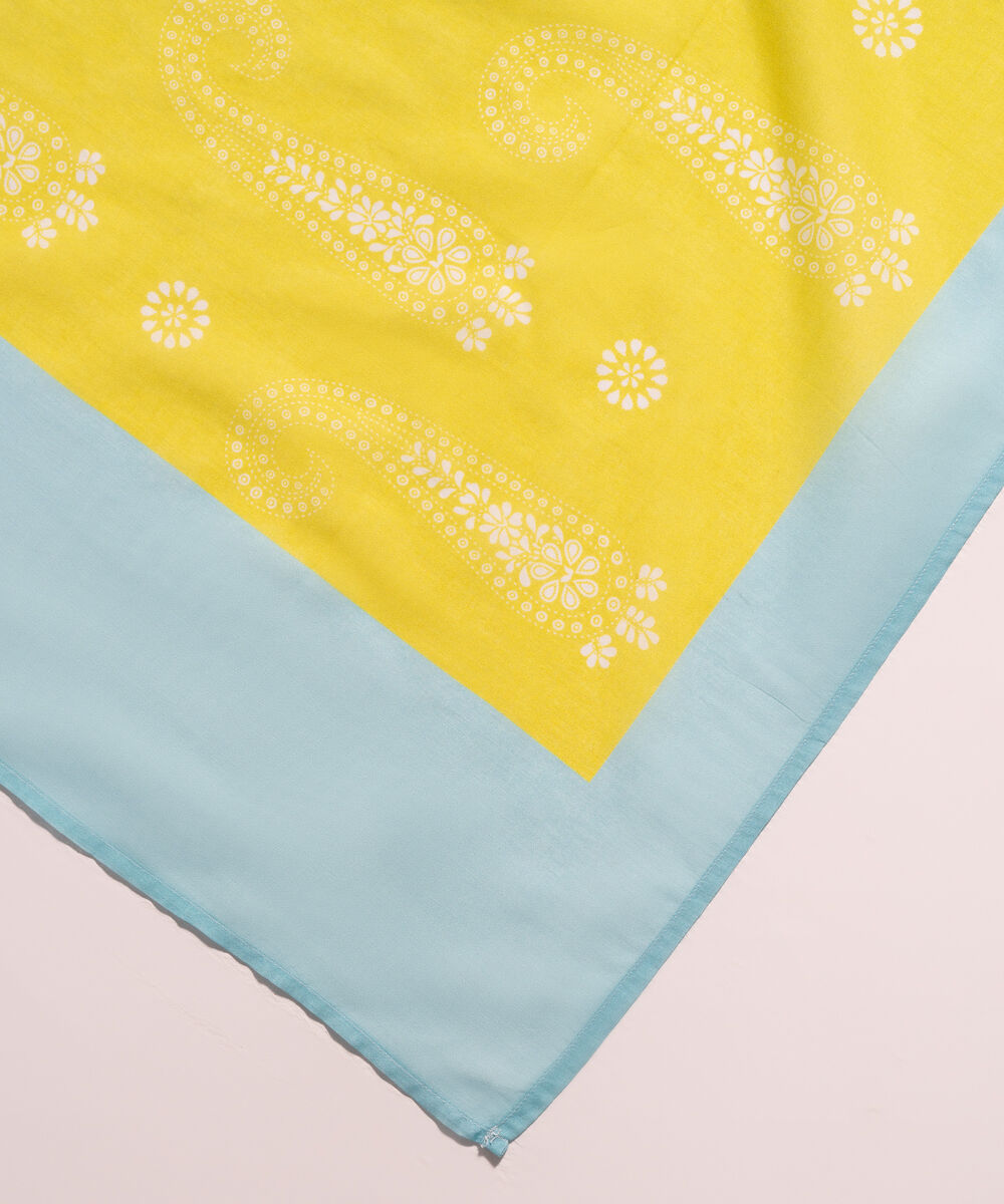 Lawn Printed Light Blue Dupatta