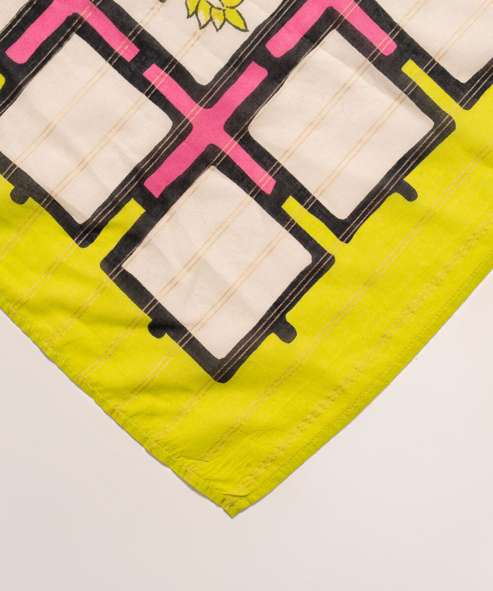 Zari Lawn Printed Off White Dupatta