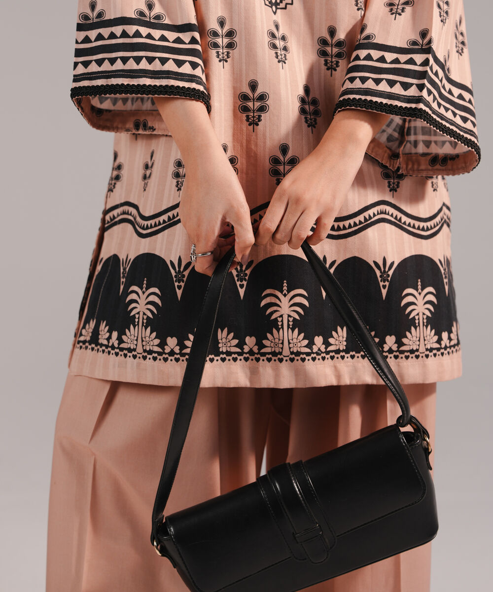 Women's RTW Leno Kara Printed Dusty Pink Straight Shirt