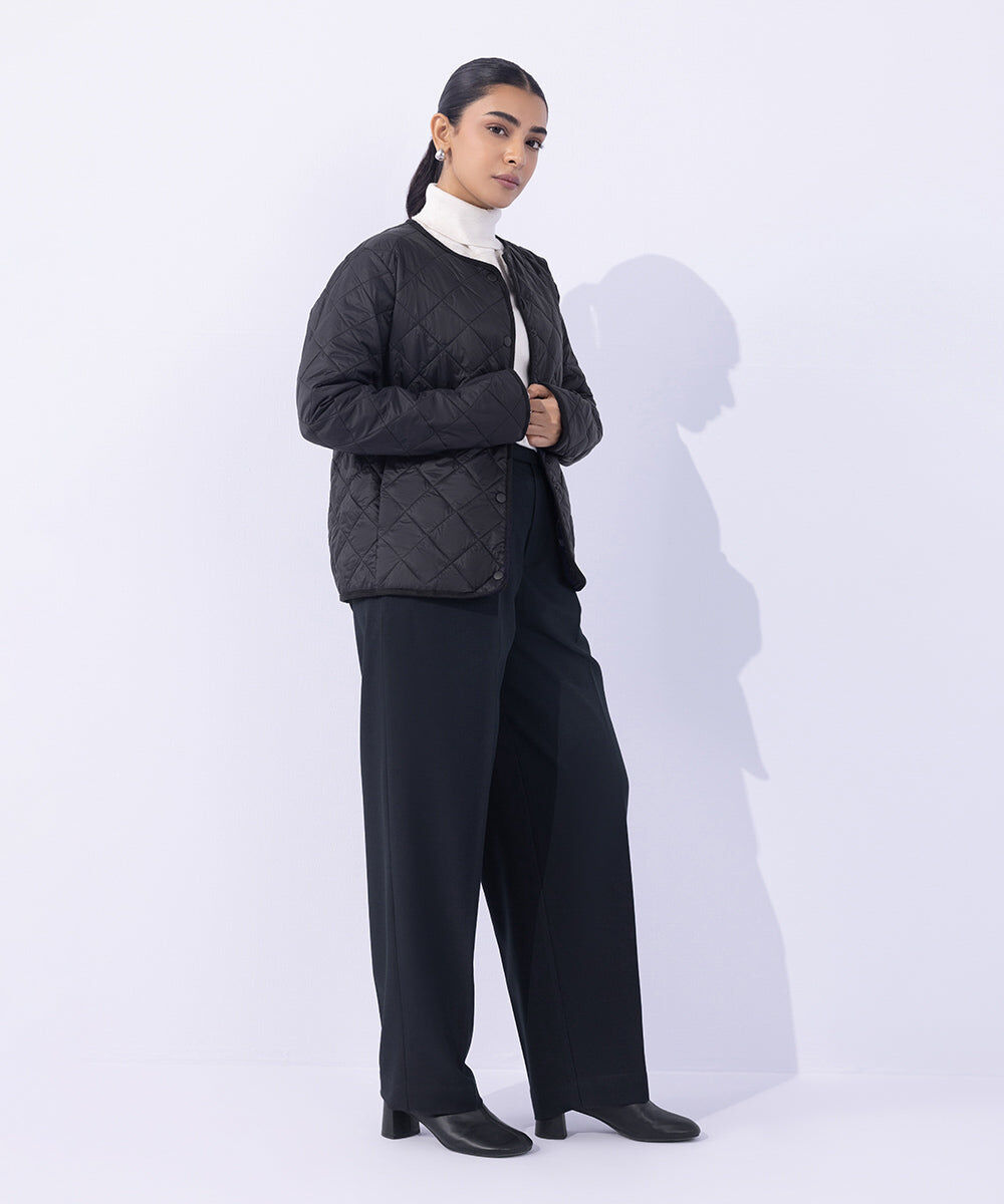 Woman - Black Light Quilted Jacket