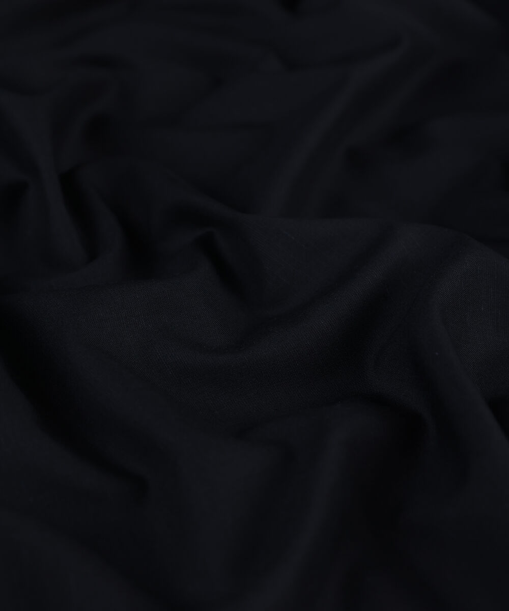 Men Unstitched Viscose Black Full Suit Fabric