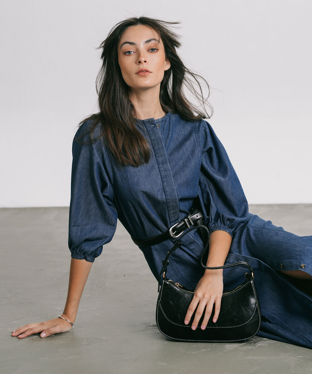 Women's Black Shoulder Bag