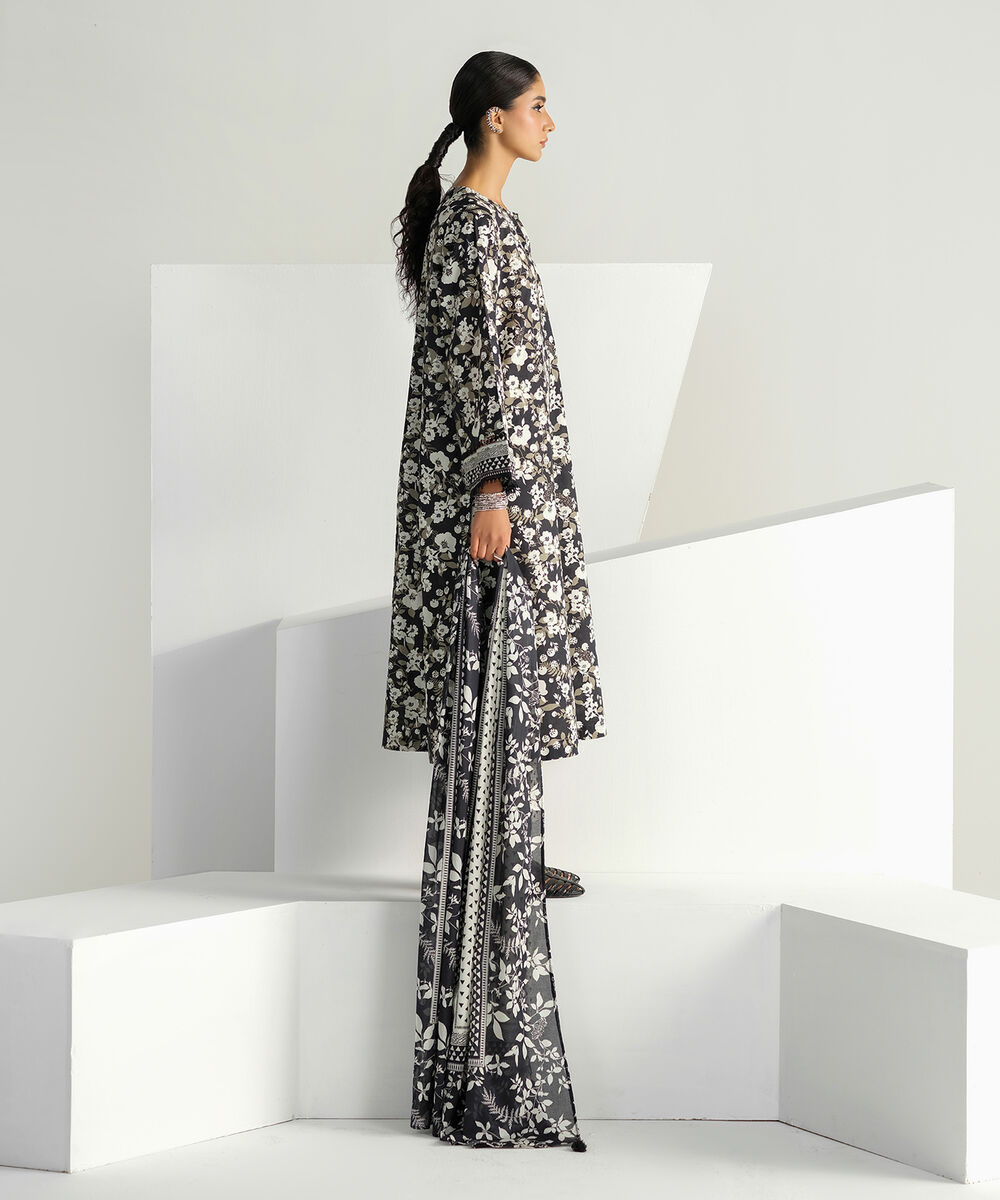 Fine Voile Multi Printed Dupatta