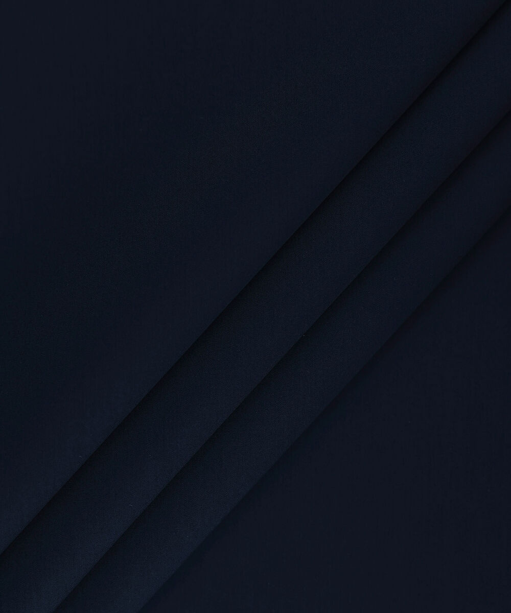 Men Unstitched Cotton Blue Full Suit Fabric