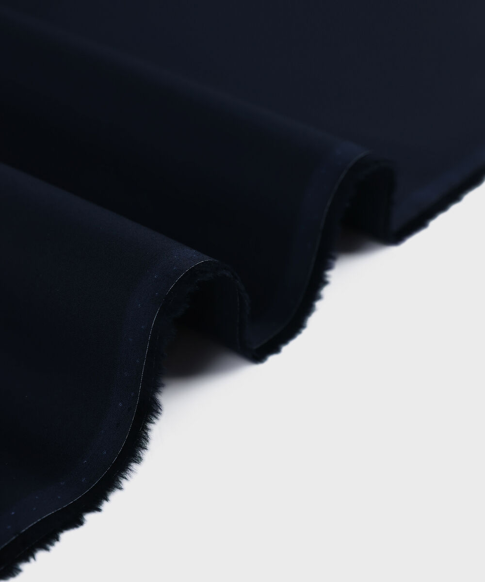 Men Unstitched Cotton Blue Full Suit Fabric