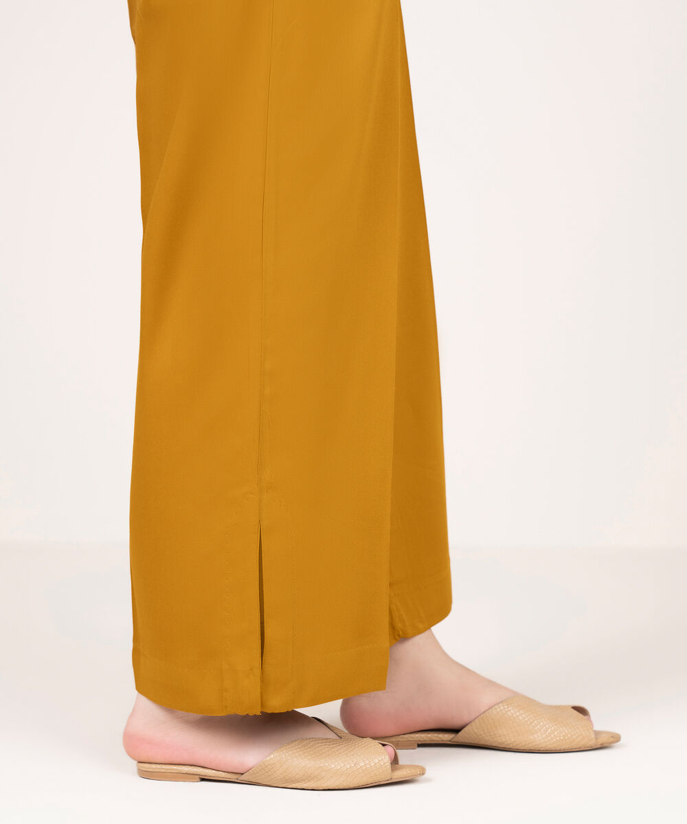 Women's RTW Bedford Solid Mustard Culottes