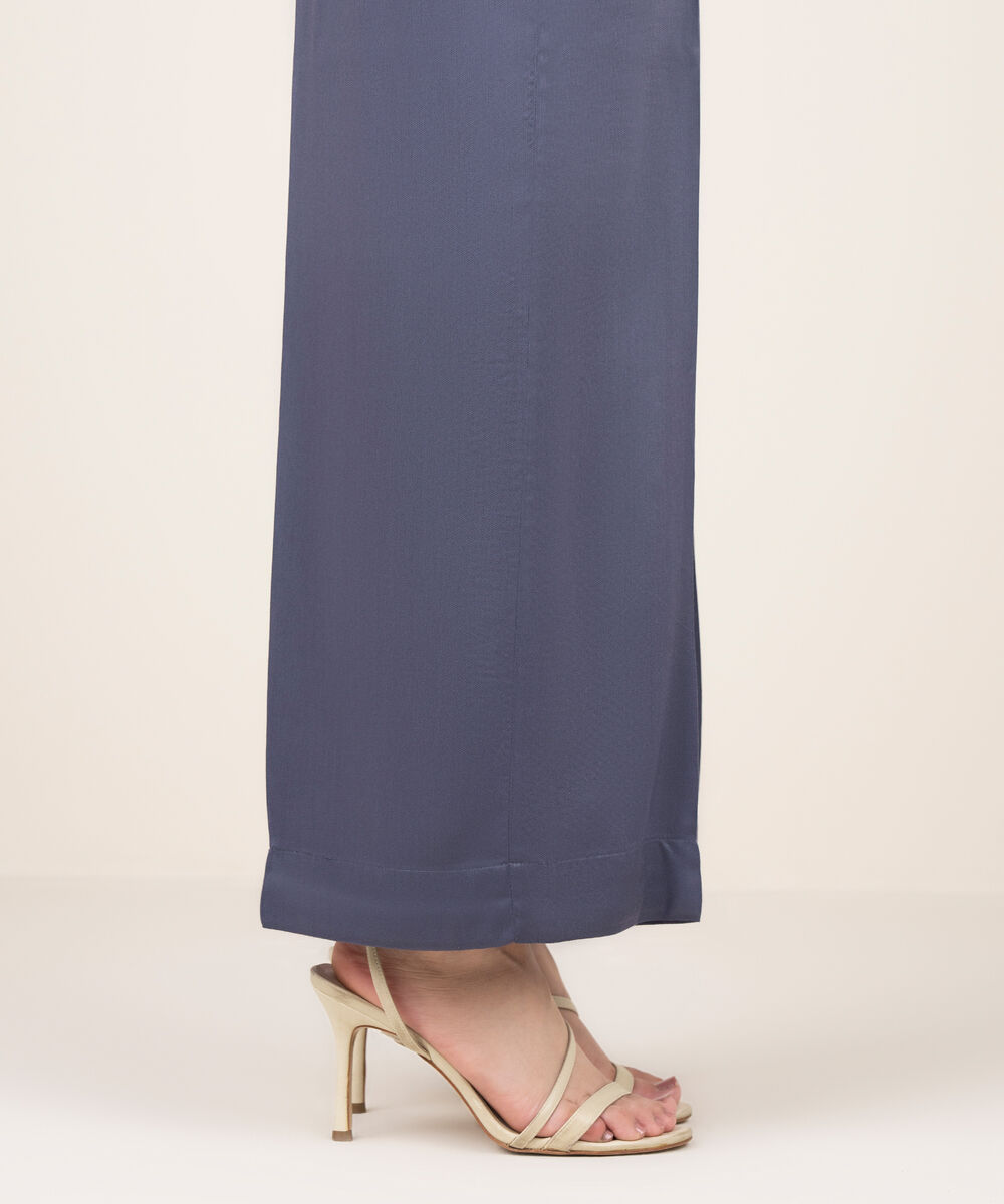 Women's RTW Bedford Solid Dark Grey Culottes